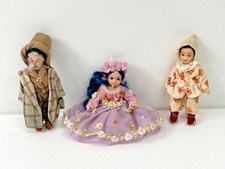 Vintage Pinocchio Fata Turchina e il Gatto Tris di Bambole No Disney Porcellana