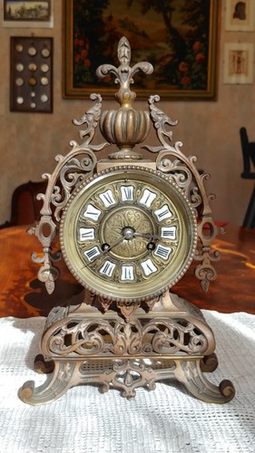 Orologio camino bronzo - in,