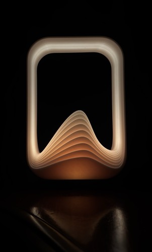 Lampada led design onde - led, 3d
