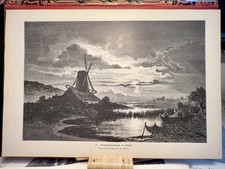 Mulino a vento Olanda 1880
