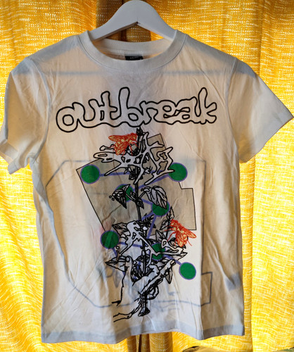 Maglietta drop dead outbreak - drop, "