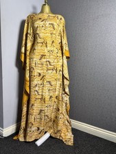 Caftano boubou stampa crepe