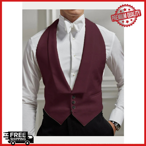 Gilet uomo scialle risvolto
