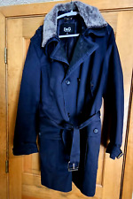 dolce gabbana trench cappotto uomo blu navy taglia 52