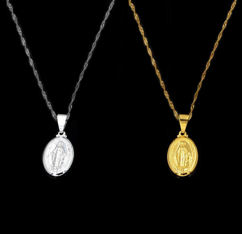 Collana madonna miracolosa - collana,