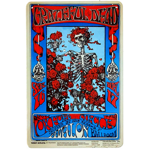 Grateful dead insegna vintage - grateful,