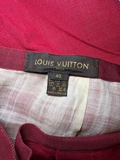 Gonna Louis Vuitton in lino e seta collezione Marc Jacobs taglia 8 US 40 EU