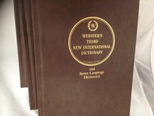 WEBSTER'S THIRD NEW INTERNATIONAL DICTIONARY [Hardcover] WEBSTER