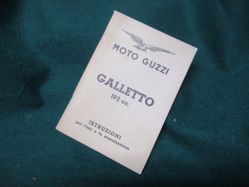 Moto guzzi galletto manuale - galletto,
