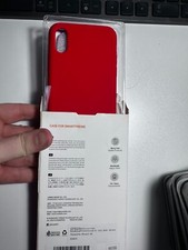 Custodia in Silicone per iPhone XS e X Rossa