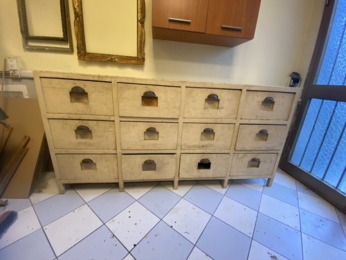 Cassettiera vintage legno - in,