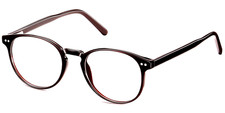 montatura occhiali vista uomo donna  plastica rotondo SUNOPTIC CP109D marrone