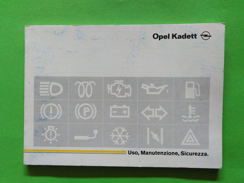 Opel kadett libretto - kadett, uso