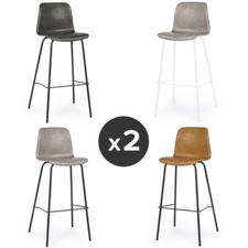 SET 2 SGABELLI SCHIENALE BAR