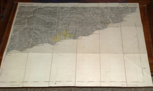 Map 1872 liguria port - 1872,
