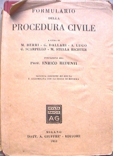 Formulario della procedura - della,