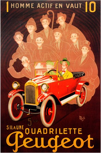 Poster francese auto - poster, di