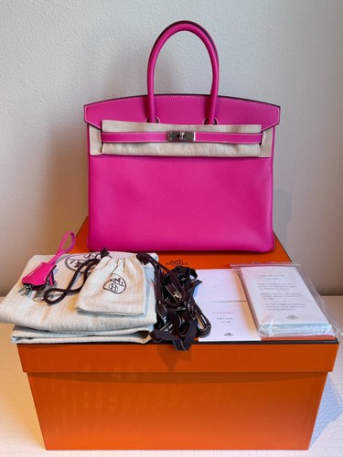 New rare hermes birkin rose - 35,