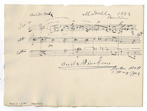 Citazione musicale autografata - musicale,