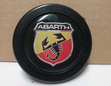 Pulsante Clacson ABARTH Fiat Auto Volante Sportivo BICOLORE Nuovo 