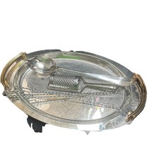 Vassoio piatto argento set 7