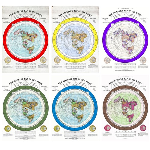 1892 flat earth - flat, new