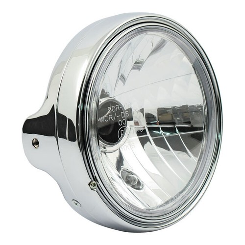 Faro moto cromato - faro, omologato