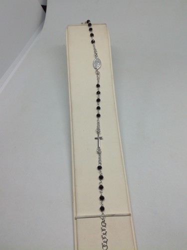 Bracciale argento rosario - bracciale,
