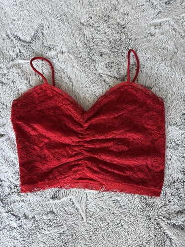 Crop top rosso newyorkese