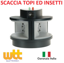 SCACCIATOPI A DOPPIA TECNOLOGIA ULTRASUONI PROFESSIONALE ANTITOPI PESTREJECT