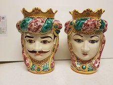 COPPIA TESTE DI MORO SICILIANA