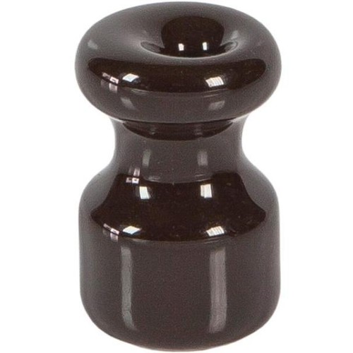 Isolatore ceramica marrone - isolatore, in