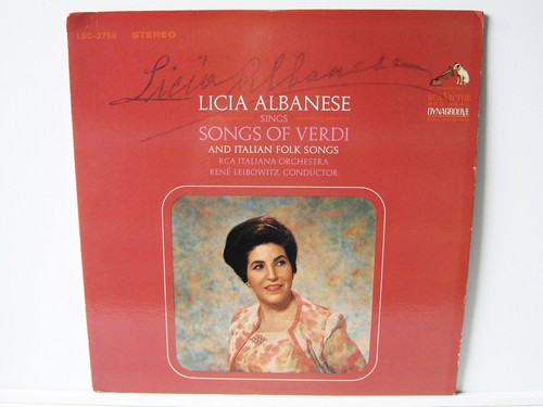 Signed opera singer - by,