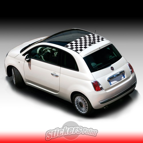 Adesivo fiat 500 tetto - adesivo,