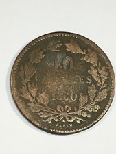 Luxembourg 10 Cent Coin 1860
