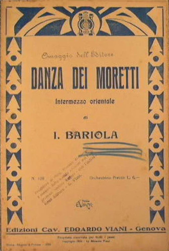 Danza dei moretti intermezzo - danza, (