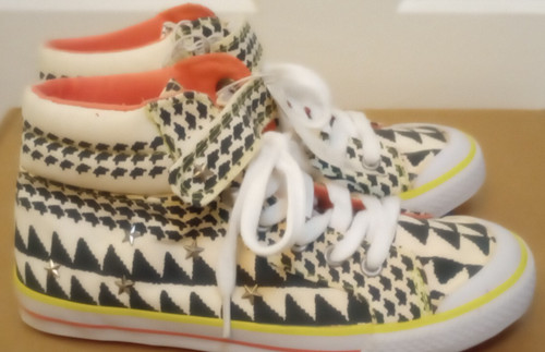 Sneakers alte bambina nere