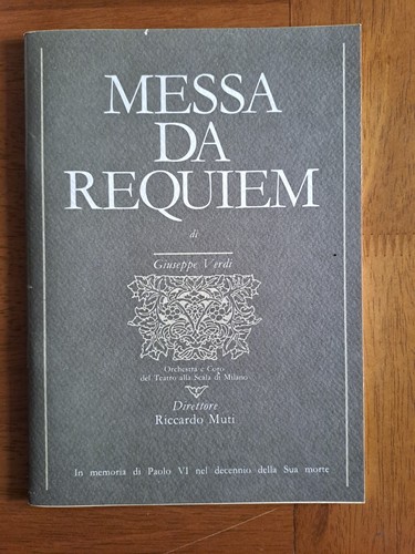 Requiem verdi milano - verdi.,