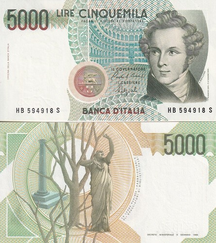 Italy 5000 lire 1985 111 - italy,