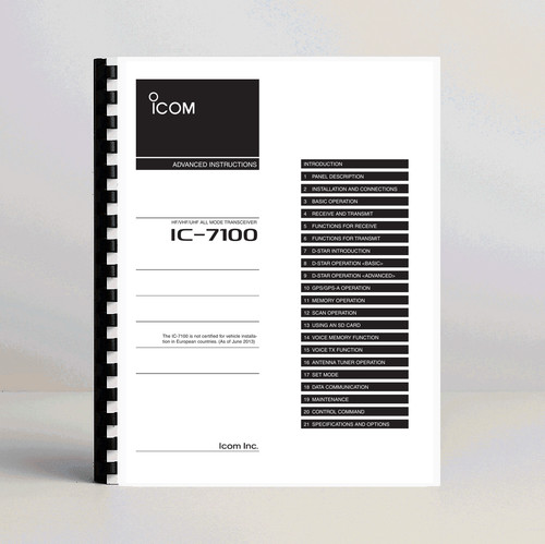 Icom 7100 manuale - icom,