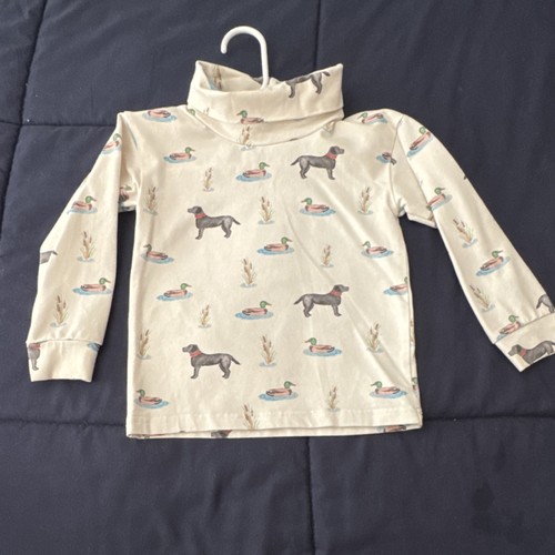 Beige animal print turtleneck - beige,