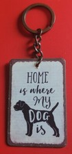Portachiavi?CAGNOLINO ?PENDENTE zaino CIONDOLO La casa è dov'è il mio CANE ?❤