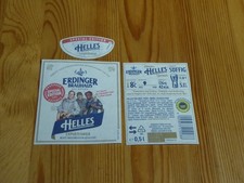 1 Etichetta Birra "Helles" Erdinger Brauhaus Edizione Speciale Oimara...