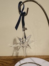 SWAROVSKI CRYSTAL 1995 ANNUALE FIOCCO DI NEVE DECORAZIONE NATALE STELLA NO SCATOLA