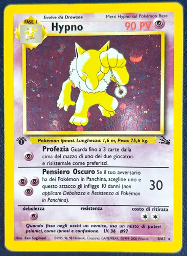 Pokemon hypno holo fossil - -,