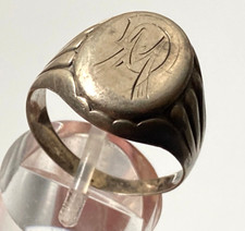 Anello sigillo uomo iniziali