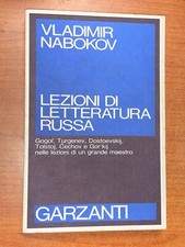 VLADIMIR NABOKOV - LEZIONI DI LETTERATURA RUSSA - GARZANTI, 1987
