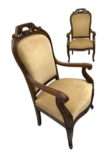 Coppia poltrone antiche carlo - coppia,