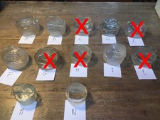 ? Tappi in vetro soffiato per barattoli antichi da farmacia