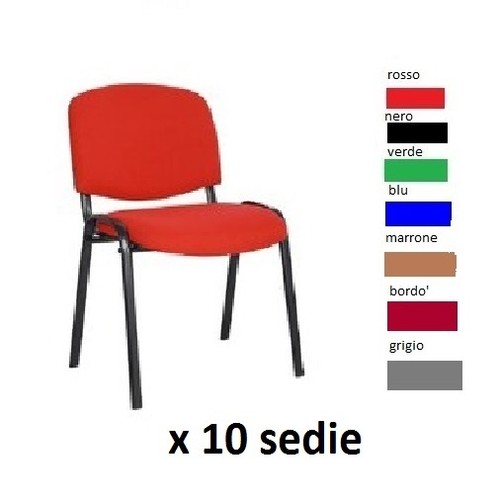 Sedie ufficio rosso - sedie,
